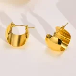 1-Paire-Style-Simple-G-om-trique-M-tal-Acier-Inoxydable-201-Boucles-D-oreilles-En-Acier-Inoxydable-main-image-5