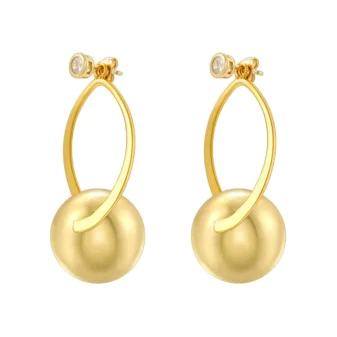 Boucles D'oreilles Style Vintage Rond