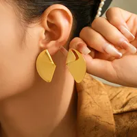 Boucles d'oreilles géométrique imposante