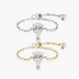 1-Pi-ce-Argent-Sterling-925-Les-Gouttelettes-D-Eau-Zircon-Charme-Anneau-main-image-5