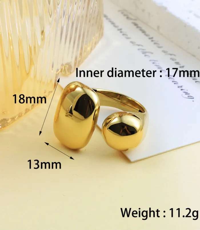 Acier-Inoxydable-304-Points-Ronds-Rev-tement-PVD-Plaqu-Or-V-ritable-18-Carats-Style-Vintage-Style-Simple-Style-Romain-R-sistant-L-Eau-Et-Ne-Ternit-Pas-Fait-Main-Placage-Or-Anneaux-display-picture-5