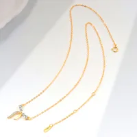 Argent-Sterling-925-Zircon-Cha-ne-De-C-ble-Incruster-G-om-trique-Collier-main-image-5