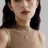 Argent-Sterling-925-Zircon-Incruster-Feuille-Forme-De-C-ur-Pendentif-main-image-2