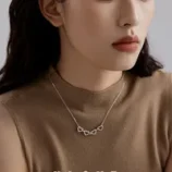 Argent-Sterling-925-Zircon-Incruster-Feuille-Forme-De-C-ur-Pendentif-main-image-3