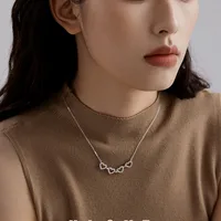 Collier Trio de Cœurs Argentés