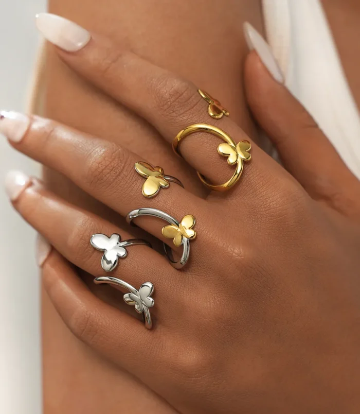 Bague-Ouverte-Papillon-En-Acier-Inoxydable-Plaqu-Or-18-Carats-Pour-Femmes-D-t-Style-Minimaliste-La-Mode-Taille-Unique-Pour-Adultes-display-picture-5
