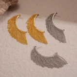 Boucle-D-oreille-Mode-l-gante-En-Alliage-De-Zinc-Avec-Pendentif-Tassel-Et-Perles-Pour-Femme-Bijoux-De-Luxe-L-ger-Design-Polyvalent-display-picture-3