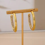 Boucles-D-Oreilles-En-Zinc-Alli-Avec-Diamants-Cr-atifs-Et-Zircon-Pour-Femmes-Mode-Populaire-Style-Feuille-Design-Pendouille