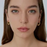 Boucles-D-Oreilles-Minimalistes-Style-Cor-en-Tress-es-N-ud-Fran-ais-Surface-Lisse-Pour-Femmes-Luxe-Moderne-Simple-Motif-G-om-trique-Alliage-De-Cuivre-main-image-2