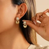 Boucles-D-oreilles-Carr-es-G-om-triques-En-Cuivre-Avec-Strass-Zirconia-Style-Europ-en-Rond-Luxe-Bijoux-Femme-Accessoires-l-gants