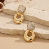 Boucles-D-oreilles-Carr-es-G-om-triques-En-Cuivre-Avec-Strass-Zirconia-Style-Europ-en-Rond-Luxe-Bijoux-Femme-Accessoires-l-gants-main-image-3