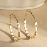 Boucles-D-oreilles-En-Alliage-Rayures-R-tro-Tendance-G-om-trique-Pour-Femmes-Bijoux-Cir-De-Style-Unique