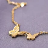 Collier-Double-Papillon-l-gant-Pour-Femme-En-Argent-S925-Plaqu-Or-Avec-Pendentif-Smooth-Zircon-Cha-ne-Clavicule-Bijoux-main-image-3