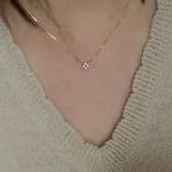 Collier-Pendentif-Mini-Croix-Zircon-Fleur-Argent-Sterling-S925-Plaqu-Or-14K-Design-Japonais-Simple-D-corations-Feuilles-Sucr-es-2