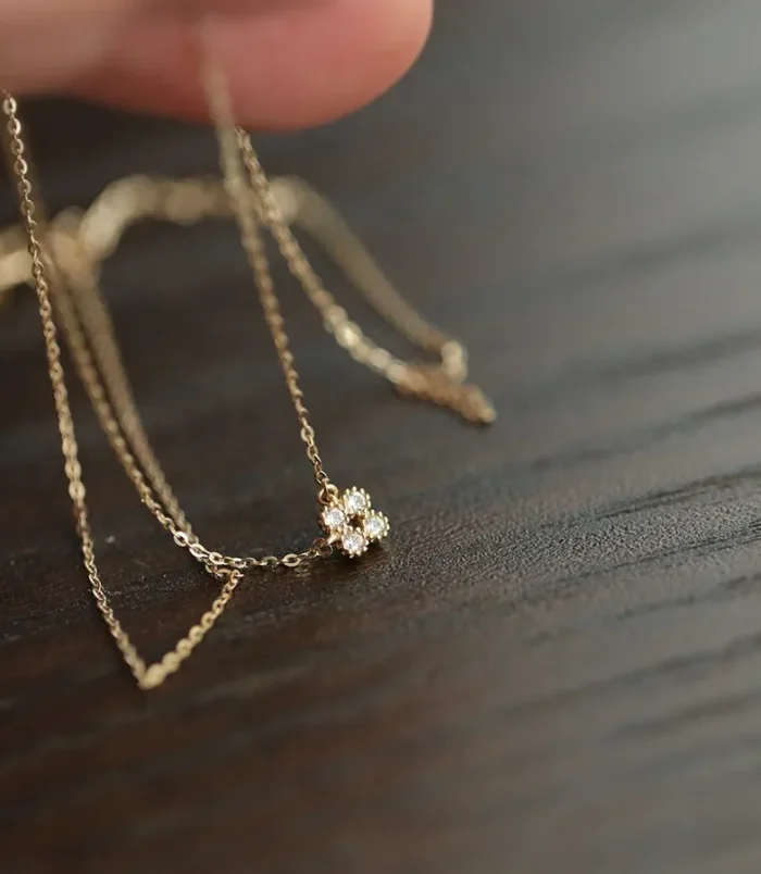 Collier-Pendentif-Mini-Croix-Zircon-Fleur-Argent-Sterling-S925-Plaqu-Or-14K-Design-Japonais-Simple-D-corations-Feuilles-Sucr-es-display-picture-3 Collier-Pendentif-Mini-Croix-Zircon-Fleur-Argent-Sterling-S925-Plaqu-Or-14K-Design-Japonais-Simple-D-corations-Feuilles-Sucr-es-display-picture-3