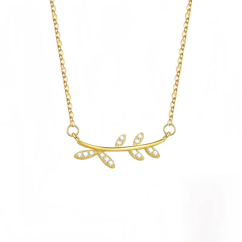 Collier-Pour-Femmes-En-Argent-Sterling-925-Avec-Pendentif-Feuille-Et-Branche-En-Diamant-Accessoires-De-Bijoux-De-Mode-En-Gros Collier-Pour-Femmes-En-Argent-Sterling-925-Avec-Pendentif-Feuille-Et-Branche-En-Diamant-Accessoires-De-Bijoux-De-Mode-En-Gros