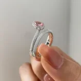 De-Gros-Brillant-Les-Gouttelettes-D-Eau-Le-Cuivre-Placage-Incruster-Zircon-Anneaux-main-image-3