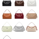 Grand-Tote-Bandouli-re-Femme-La-Mode-Avec-Verrouillage-En-PU-Carr-Sac-De-Voyage-Fashionable-Avec-Fermeture-clair-display-picture-1