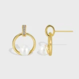 Le-Cuivre-G-om-trique-Plaqu-En-Rack-Perles-Artificielles-Zircon-Plaqu-Or-18K-Style-IG-l-gant-Style-Cool-Boucles-D-Oreilles