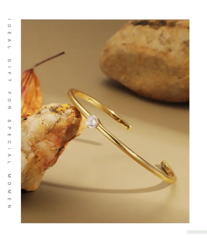 Le-Cuivre-G-om-trique-Plaqu-En-Rack-Zircon-Style-IG-D-contract-e-Commuer-Bracelet-display-picture-1