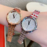 Luxueux-Couleur-Unie-Bouton-Pression-Double-Papillon-Quartz-Regardez-Femmes-De-Montres