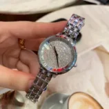 Luxueux-Couleur-Unie-Bouton-Pression-Double-Papillon-Quartz-Regardez-Femmes-De-Montres-main-image-2