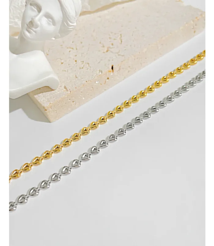 Mode-Forme-De-C-ur-Acier-Inoxydable-304-Acier-Inoxydable-Bracelets-En-Masse-display-picture-2