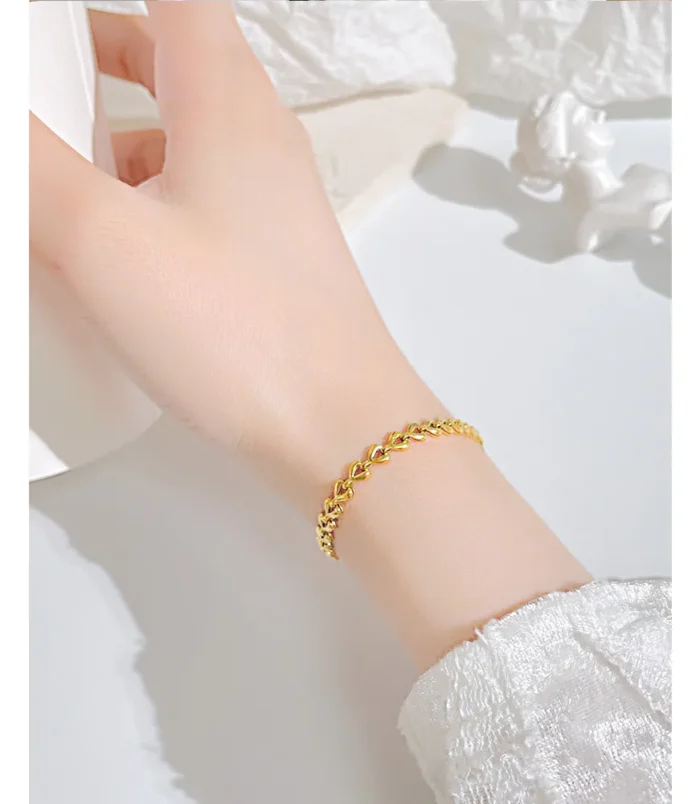 Mode-Forme-De-C-ur-Acier-Inoxydable-304-Acier-Inoxydable-Bracelets-En-Masse-display-picture-4