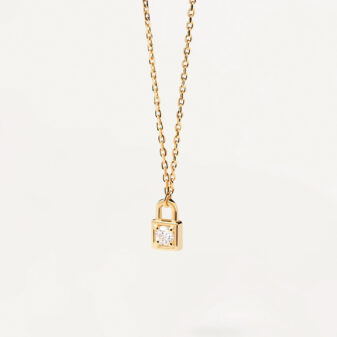 Collier Cadenas Doré avec Zircon