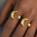 Placage-Ionique-IP-Plaqu-Or-V-ritable-Or-18-Carats-Star-Lune-Acier-Inoxydable-304-Style-IG-D-contract-e-Style-Simple-R-sistant-L-Eau-Et-Ne-Ternit-Pas-Anneaux