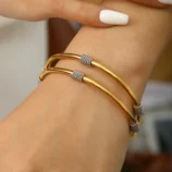 Plaqu-Or-18-Carats-Plaqu-Or-Inter-Or-Acier-Inoxydable-304-D-contract-e-l-gant-Acier-Inoxydable-304-Bracelet