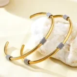 Plaqu-Or-18-Carats-Plaqu-Or-Inter-Or-Acier-Inoxydable-304-D-contract-e-l-gant-Acier-Inoxydable-304-Bracelet-main-image-5