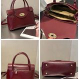 Sac-Main-Carr-En-Cuir-Tann-Pour-Femmes-Style-Vintage-Europ-en-Et-Am-ricain-Avec-Fermeture-Clef-Et-Bandouli-re-paule-display-picture-1