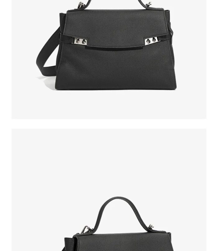 Sac-Main-En-Cuir-V-ritable-Mode-Automne-Pour-Femmes-Capacit-Grande-Sac-Simple-Casual-paule-Unique-Style-Urbain-l-gant-display-picture-17