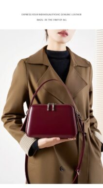 Sac cuir au design structuré & raffiné