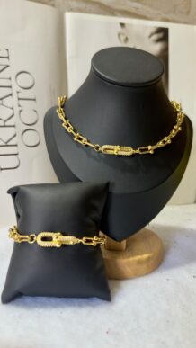 Set Maillons Luxe & Fermoir Sertis Zircons