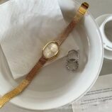 -l-gant-Luxueux-Style-Simple-Ovale-Boucle-D-ployante-Simple-Quartz-Regardez-display-picture-2