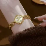 -l-gant-Style-Classique-Couleur-Unie-Boucle-De-Bijoux-Quartz-Regardez-main-image-4