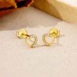 1-Pi-ce-1-Paire-Argent-Sterling-925-Forme-De-C-ur-Couleur-Unie-Zircon-Plaqu-Or-V-ritable-18-Carats-Or-Blanc-Plaqu-Femmes-Cha-ne-De-C-ble-Ensemble-De-Bijoux-3