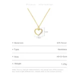 1-Pi-ce-1-Paire-Argent-Sterling-925-Forme-De-C-ur-Couleur-Unie-Zircon-Plaqu-Or-V-ritable-18-Carats-Or-Blanc-Plaqu-Femmes-Cha-ne-De-C-ble-Ensemble-De-Bijoux-6