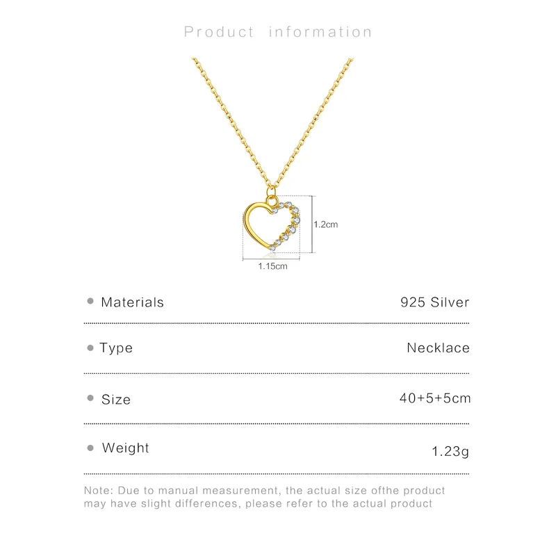 1-Pi-ce-1-Paire-Argent-Sterling-925-Forme-De-C-ur-Couleur-Unie-Zircon-Plaqu-Or-V-ritable-18-Carats-Or-Blanc-Plaqu-Femmes-Cha-ne-De-C-ble-Ensemble-De-Bijoux-6 1-Pi-ce-1-Paire-Argent-Sterling-925-Forme-De-C-ur-Couleur-Unie-Zircon-Plaqu-Or-V-ritable-18-Carats-Or-Blanc-Plaqu-Femmes-Cha-ne-De-C-ble-Ensemble-De-Bijoux-6