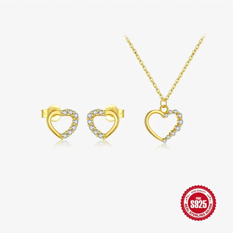 1-Pi-ce-1-Paire-Argent-Sterling-925-Forme-De-C-ur-Couleur-Unie-Zircon-Plaqu-Or-V-ritable-18-Carats-Or-Blanc-Plaqu-Femmes-Cha-ne-De-C-ble-Ensemble-De-Bijoux 1-Pi-ce-1-Paire-Argent-Sterling-925-Forme-De-C-ur-Couleur-Unie-Zircon-Plaqu-Or-V-ritable-18-Carats-Or-Blanc-Plaqu-Femmes-Cha-ne-De-C-ble-Ensemble-De-Bijoux