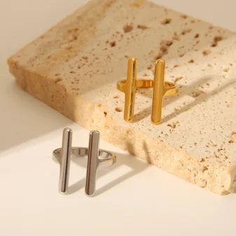 Acier-Inoxydable-304-Num-ro-Placage-Ionique-IP-Plaqu-Or-V-ritable-18-Carats-D-contract-e-Aptitude-Style-Nordique-R-sistant-L-Eau-Et-Ne-Ternit-Pas-Polissage-Placage-Anneau-Ouvert-display-picture-2