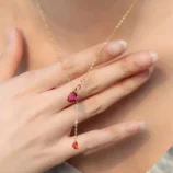 Argent-Sterling-925-Cha-ne-De-C-ble-Forme-De-C-ur-Pendentif-3