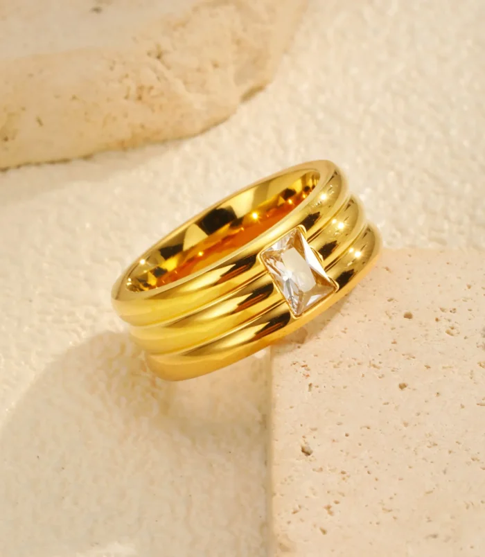 Bijoux-En-Gros-Style-Simple-G-om-trique-Acier-Inoxydable-201-Anneaux-display-picture-2