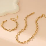 Bijoux-En-Gros-Style-Vintage-Femme-Style-Simple-G-om-trique-Acier-Inoxydable-304-Plaqu-Or-18K-Ensemble-De-Bijoux-2