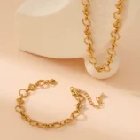 Bijoux-En-Gros-Style-Vintage-Femme-Style-Simple-G-om-trique-Acier-Inoxydable-304-Plaqu-Or-18K-Ensemble-De-Bijoux-4