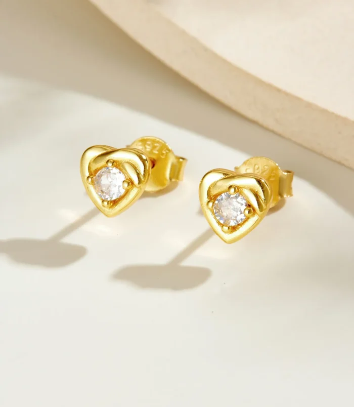 Boucles-D-oreilles-Clous-C-ur-En-Argent-Sterling-S925-Collier-Style-Europ-en-Et-Am-ricain-La-Mode-Polyvalent-Incrust-De-Zircon-Cha-ne-De-Clavicule-En-Forme-De-C-ur-Pour-Femmes-Plaqu-e-D-or-V-r (2)