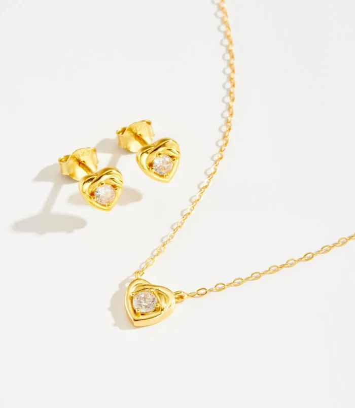 Boucles-D-oreilles-Clous-C-ur-En-Argent-Sterling-S925-Collier-Style-Europ-en-Et-Am-ricain-La-Mode-Polyvalent-Incrust-De-Zircon-Cha-ne-De-Clavicule-En-Forme-De-C-ur-Pour-Femmes-Plaqu-e-D-or-V-r (3)