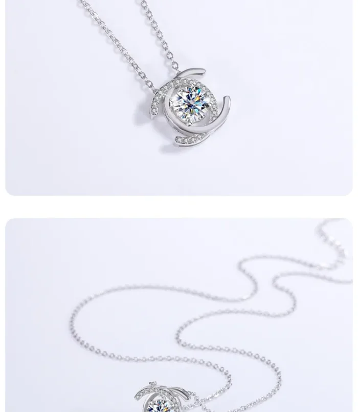 Collier-Choker-Minimaliste-Elegante-En-Argent-Sterling-S925-Avec-Moissanite-Simul-e-De-Qualit-Haute-Style-Geometrique-Pour-Femmes-display-picture-2